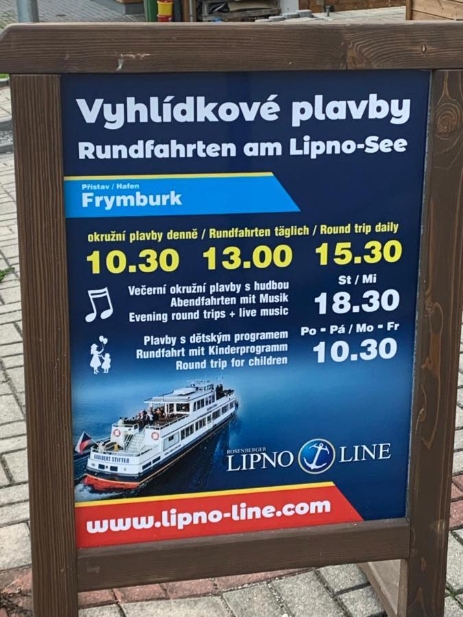 Novy Apartman V Arealu Wellness Hotelu Frymburk Luaran gambar